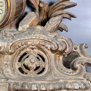 Reloj de Mesa Antiguo en Metal con Figura de Bronce "Luis XIV" - Para Restaurar - imagen 6