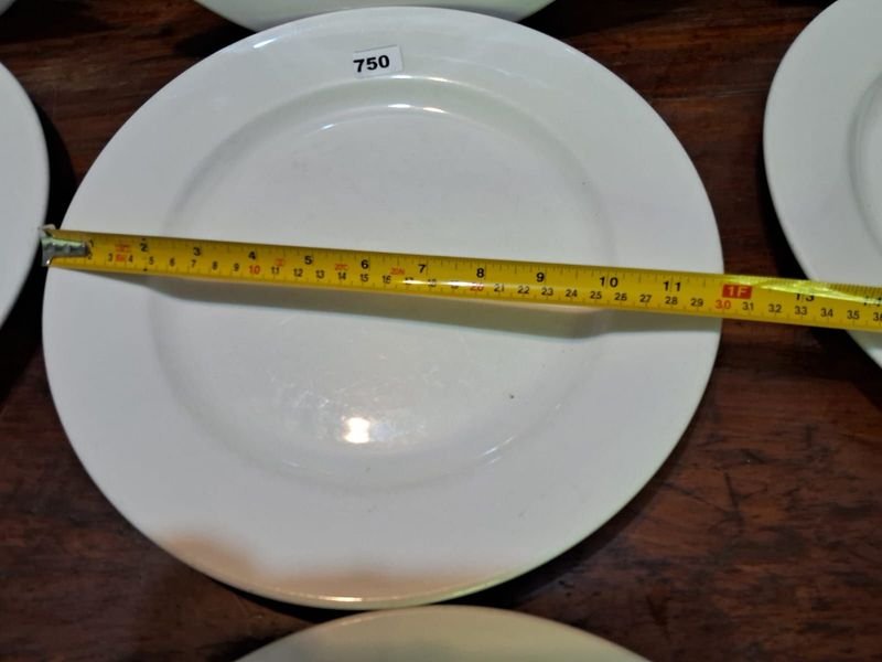 Lote de platos llanos blancos de 30 cm - imagen 4
