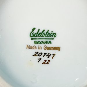 Jarra de Porcelana Bavaria Edelstein Blanca con Hojas y Espigas - imagen 4