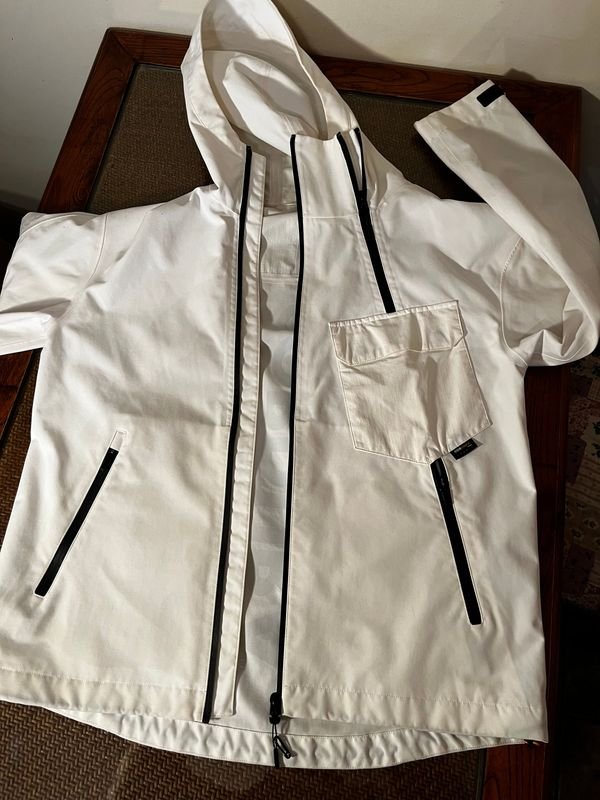 Campera Blanca Cordura Talle L Impermeable