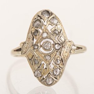 Lote siguiente: Anillo de Oro 18k con Brillantes y Diamantes
