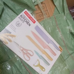 Set de 6 Cuchillos de Cocina Yipfung Acero Inoxidable Colores Pastel - imagen 2