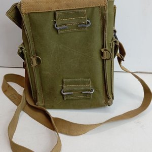 Bolso de Lona Militar Antigás Británico 2GM - Medidas 14x20cm - imagen 6