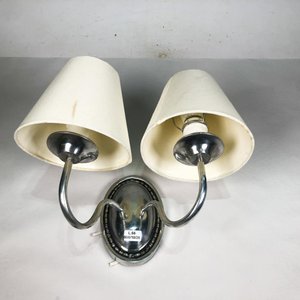 Lote anterior: Aplique de Pared Doble en Peltre con Pantallas Beige