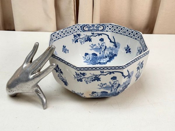 Ensaladera Octogonal de Porcelana Inglesa Adams "Tokio"