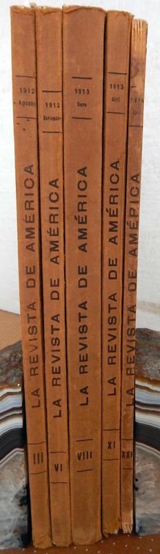 Lote de 5 Revistas "La Revista De América" (1912-1914)