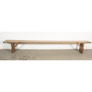 Lote siguiente: Banco Largo Rústico de Madera Maciza