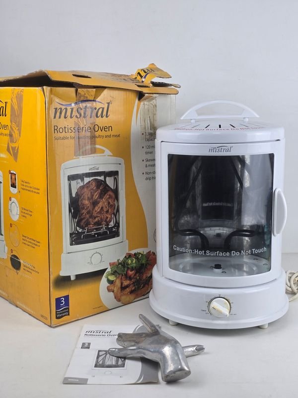 Horno Asador Vertical Eléctrico Mistral Rotisserie Oven Modelo MR550