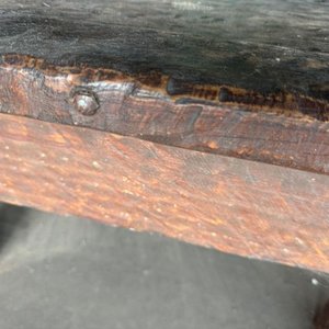 Mesa Rectangular Rústica de Lapacho Estilo Antiguo - imagen 3