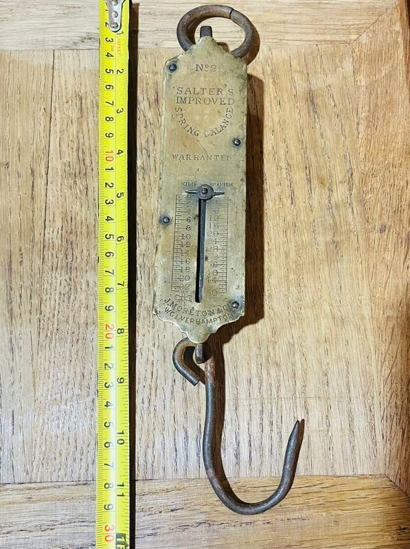 Balanza inglesa antigua grande para 50 kilos sana - imagen 3