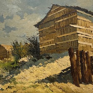 Lote siguiente: Carlos Menck Freire "Casillas en la playa" Óleo sobre Tela Firmado