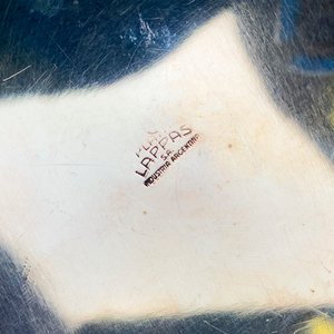 Lote de 4 piezas: Caja alhajero de metal, pipa, copita y petaca - imagen 7