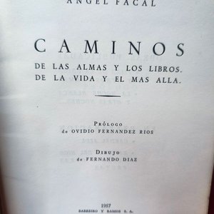 Libro "Caminos" de Ángel Facal, Primera Edición (1957) - imagen 3
