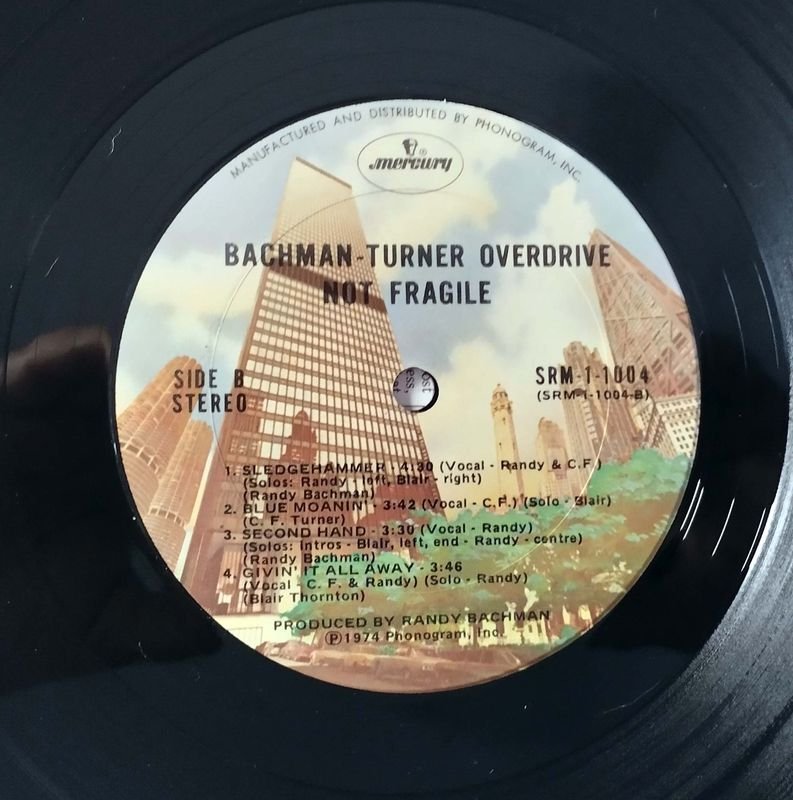 Vinilo de Bachman Turner Overdrive: "Not Fragile" (1974) - imagen 7