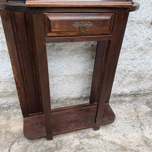 Recibidor de Madera con Paraguero, Espejo y Cajón - imagen 2