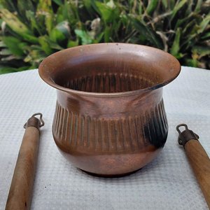 Lote de 7 Utensilios de Cocina y Riego en Cobre con Mangos de Madera - imagen 5