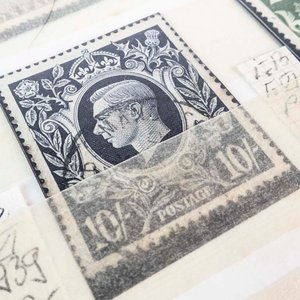 4 Sellos Gran Bretaña 1939 Conmemorativos George VI N° 224-226 y 233 - imagen 2