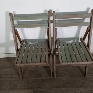 Lote de 4 Sillas Plegables de Madera para Niños - imagen 3