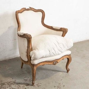 Lote siguiente: Sillón Estilo Luis XV Tapizado para Restaurar