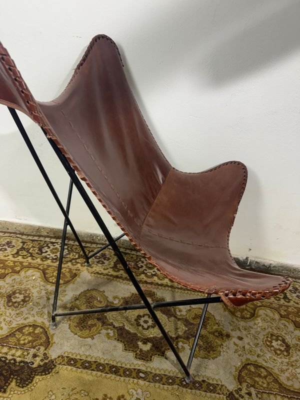 Silla africana de cuero con estilo único - imagen 3