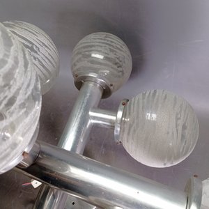 Lámpara Vintage Industrial 8 Luces con Globos Originales - imagen 5