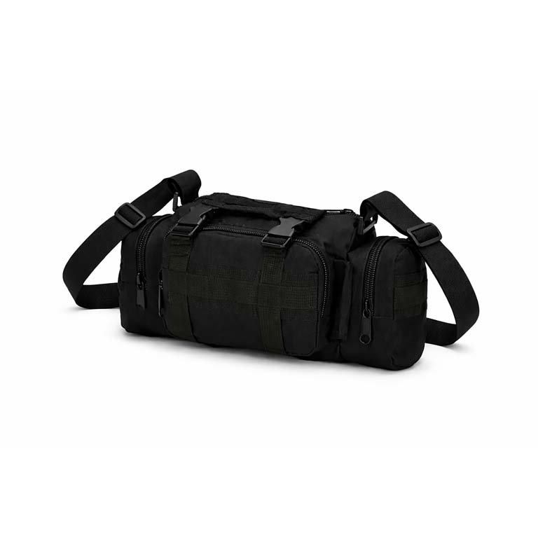 Bolso Táctico Negro Acoplable a Mochila