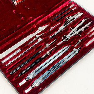 Estuche con Compases y Tiralíneas Haff Vintage - 17 Piezas - imagen 2
