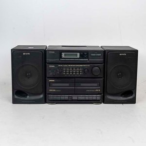 Lote siguiente: Equipo de Música Aiwa con Dos Parlantes