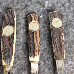 Set de 3 Cucharitas de Acero Inoxidable con Mangos de Asta y Detalle de Bronce - imagen 5
