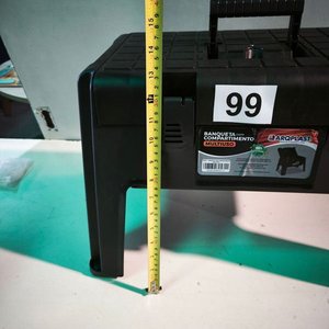 Banqueta Negra Multiuso con Compartimento Arqplast - imagen 3