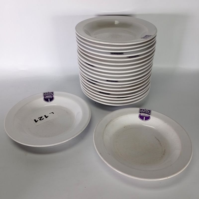 Platos de porcelana Olmos con logo de La Casa Violeta - imagen 4