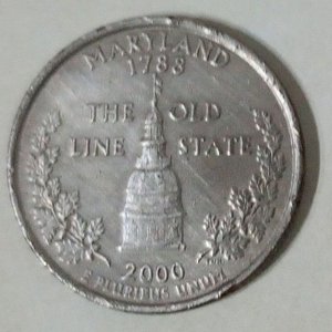 Lote anterior: Moneda Conmemorativa 25 Centavos Dólar USA Maryland 2000 Capitolio
