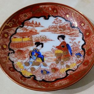 Platillo de Porcelana Japonesa Estilo Geisha Girl - imagen 2