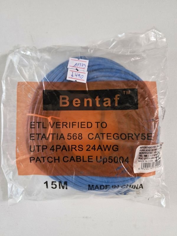 Lote siguiente: Cable para línea telefónica 15 mts - Cable de telecomunicaciones
