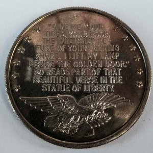 Moneda Conmemorativa Plata 1 Oz Estatua de la Libertad - imagen 2