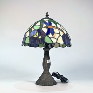 Lote siguiente: Lámpara Tiffany Metal Dorado Pantalla Libélula Vidrio Vitral