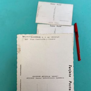Lote de 3 Postales Antiguas de Montevideo: Palacio Salvo y Catedral - imagen 6