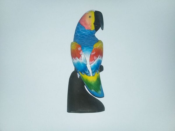 Loro entallado en madera de Ecuador para decoración - imagen 4
