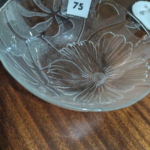 Ensaladera de Vidrio Transparente con Diseño Floral - imagen 4