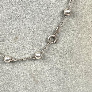 Cadena de Plata 925 con Bolitas, 38 cm - imagen 4