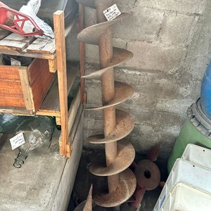 Gran mecha pocera de hierro con 2 punteros enganche para tractor - imagen 2