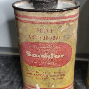 Lote de 3 latas antiguas de polvos para el cuerpo - imagen 2