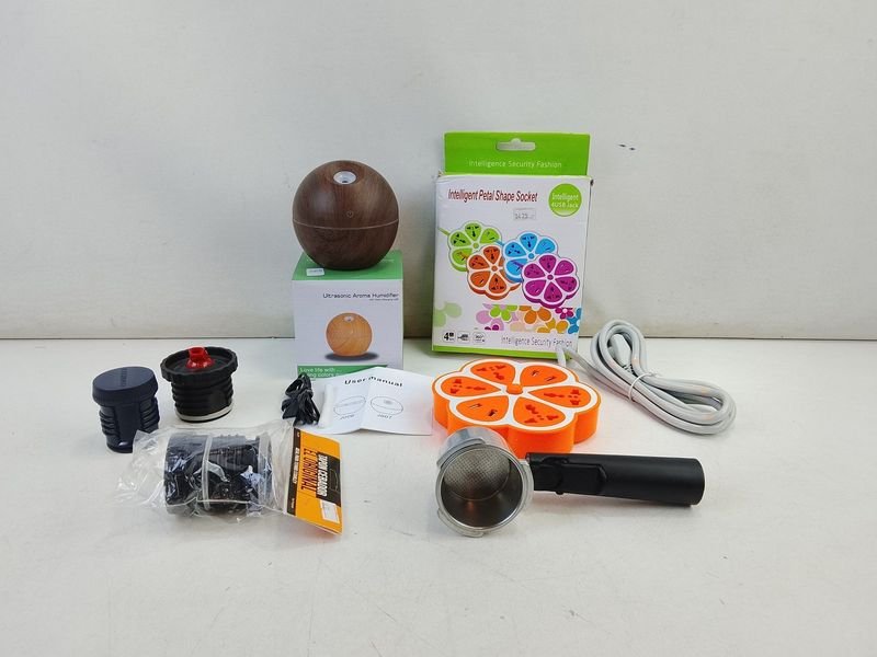 Lote de 6 Accesorios: Extensión Eléctrica Inteligente, Humidificador de Aroma y Picos para Termo Stanley