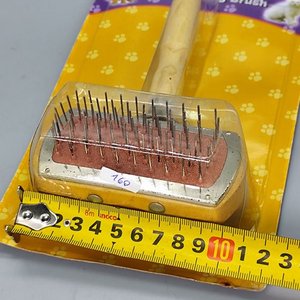 Cepillo para Mascotas Doble Cabezal con Mango de Madera - imagen 7