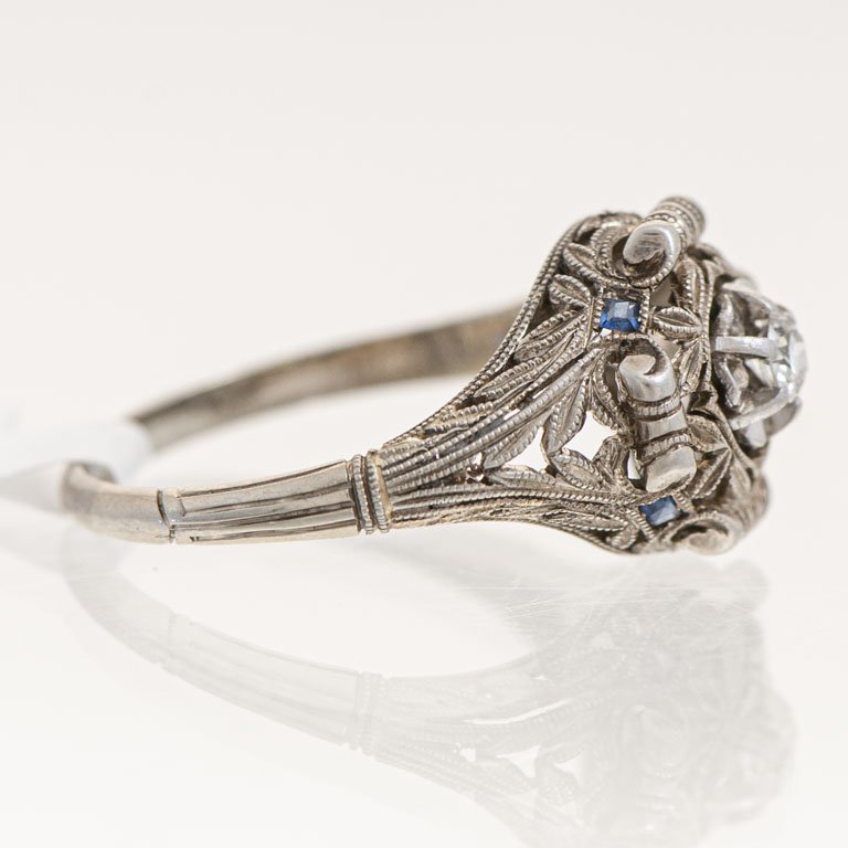 Anillo de oro con brillantes - imagen 2