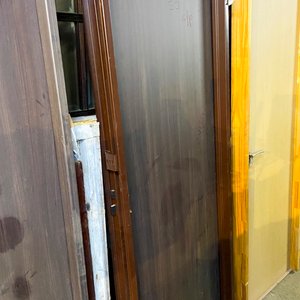Puerta Interior MDF Marco Chapa Color Marrón 203 x 76 cm - imagen 2