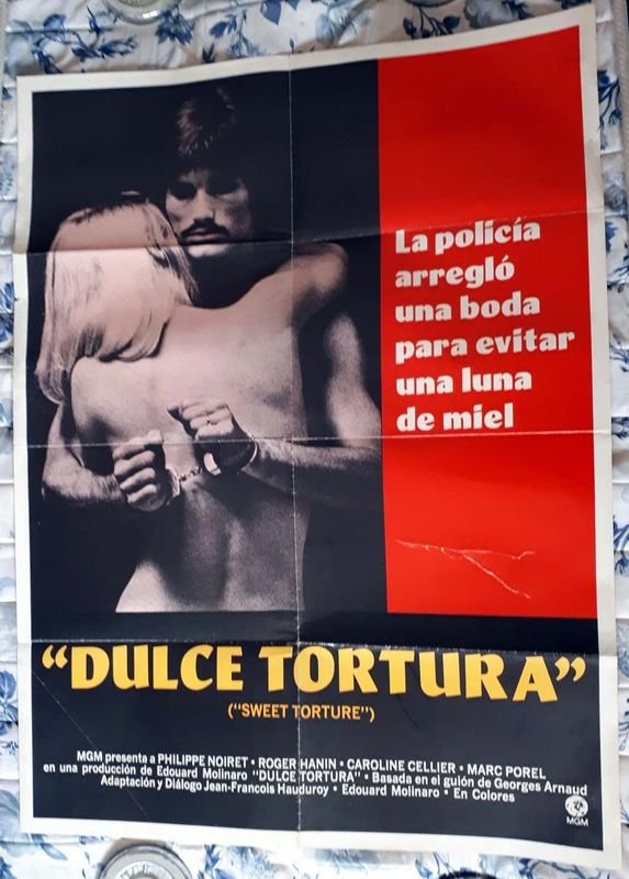 Poster Original Cine "Dulce Tortura" Philippe Noiret 1971 Formato Argentino