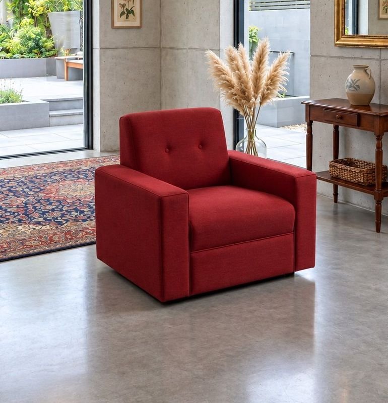 Sillón Individual Rojo Moderno