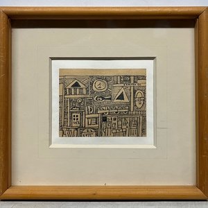 Obra "Constructivo" de José Gurvich: Tinta y Lápiz sobre Papel (10x13 cm) - imagen 2