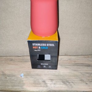 Mate Rojo de Metal Vacum Sin Uso en Caja Original - imagen 2